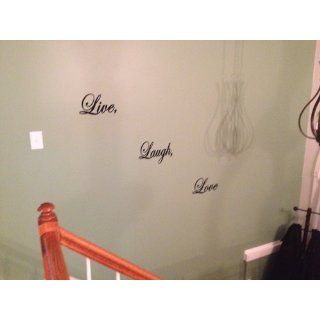 Live Laugh Love Decal Quote Lettering Home Vinyl Wall Art Sticker LARGE (Free glowindark switchplate decal)   Other Products  