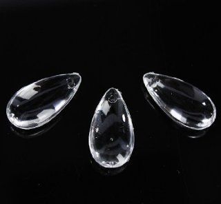 Bulk Package of Clear Teardrop Acrylic Beads. 24oz, Approximately 840 Pieces