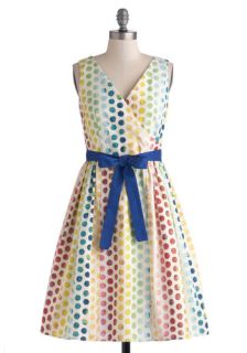 In the Key of Chic Dress in Polka Dots  Mod Retro Vintage Dresses