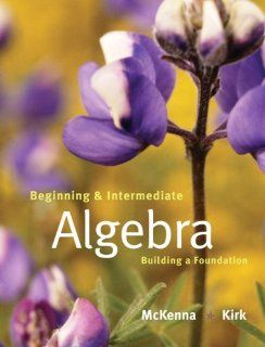 Beginning and Intermediate Algebra Building a Foundation Paula McKenna, Honey Kirk 9780201787375 Books