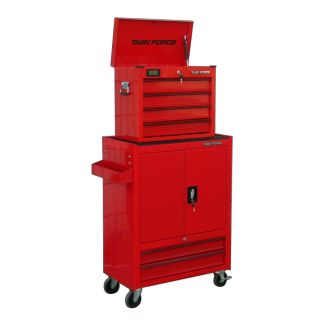 Task Force 58.66 in x 28.6 in 6 Drawer Ball Bearing Steel Tool Chest (Red)