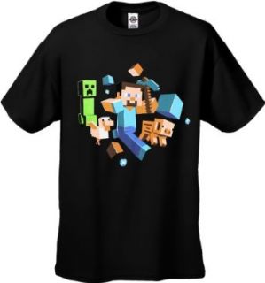 Minecraft Run Away Kid's T Shirt #20 Home & Kitchen