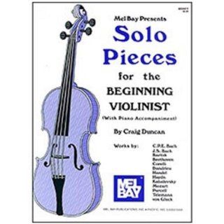 Mel Bay Solo Pieces for the Beginning Violinist Musical Instruments