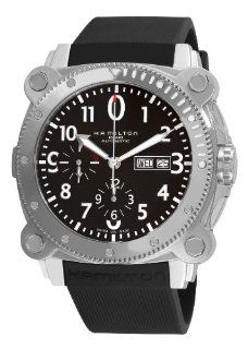 Hamilton Men's H78616333 Khaki Navy BelowZero Black Chronograph Dial Watch Hamilton Watches