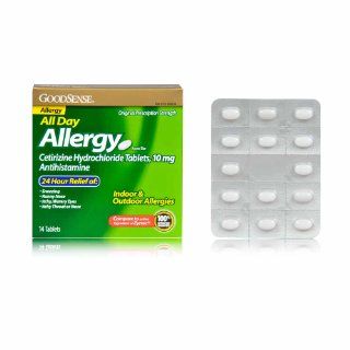 Good Sense Cetirizine HCl Tablets, 10 mg Antihistamine ,14 Count Health & Personal Care