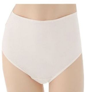 Barely Breezies Combed Cotton Brief Style Panties (5, Basics (Nude and/or Ivory) Briefs Underwear