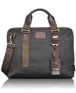 Tumi Alpha Bravo Earle Compact Brief, Anthracite, One Size Clothing