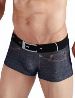 XUBA Mens Low Rise Sexy Underwear Trunk Boxer Brief Denim Navy 1218 at  Mens Clothing store Men S Sexy Underwear