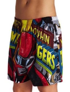 Briefly Stated Men's Extreme Comics Ranger Knit Boxer, Multi, Small Clothing