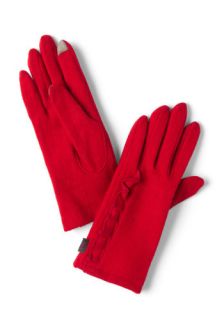 On the Silver Touchscreen Gloves in Red  Mod Retro Vintage Gloves