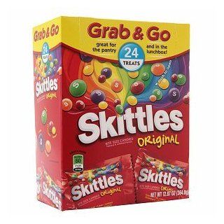 Grab & Go Skittles, 24 Ct (Pack of 2)  Gummy Candy  Grocery & Gourmet Food