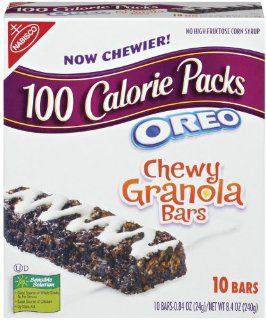 100 Calorie Packs Oreo Chewy Granola Bars, 8.4 Ounce Boxes (Pack of 10)  Breakfast Bars  Grocery & Gourmet Food