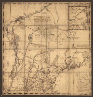 1757 map of Vermont & New Hampshire An accurate of His Majestys Province of Ne   Wall Maps