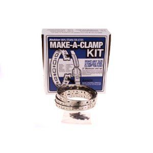 Breeze Make A Clamp Stainless Steel Hose Clamp System, 1 Kit contains 50 ft band, 5 band splices (Pack of 1)