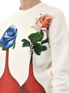 X Toiletpaper vases print sweatshirt  MSGM