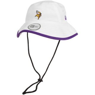 New Era Minnesota Vikings Training Bucket Hat   White