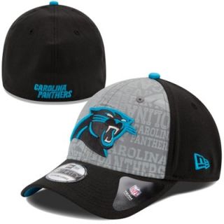 Mens New Era Black Carolina Panthers 2014 NFL Draft 39THIRTY Flex Hat