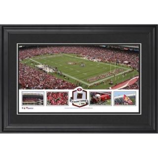 Candlestick Park San Francisco 49ers Framed Panoramic Collage with Game Used Football Limited Edition of 500