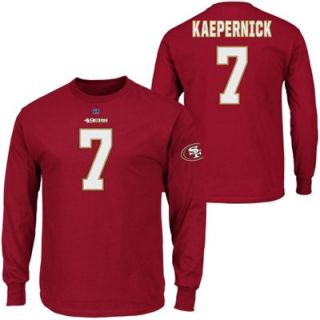 Colin Kaepernick San Francisco 49ers Receiver Long Sleeve T Shirt   Scarlet
