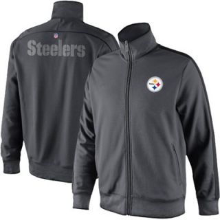 Nike Pittsburgh Steelers Classic Full Zip Track Jacket   Anthracite