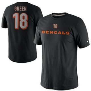 Nike A.J. Green Cincinnati Bengals Player Name And Number T Shirt   Black