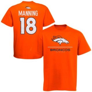 Peyton Manning Denver Broncos Aggressive Speed T Shirt   Orange