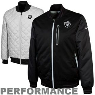 Nike Oakland Raiders Sideline Destroyer Reversible Performance Jacket   Black/Gray