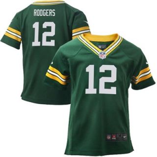 Nike Aaron Rodgers Green Bay Packers Toddler Game Jersey   Green  