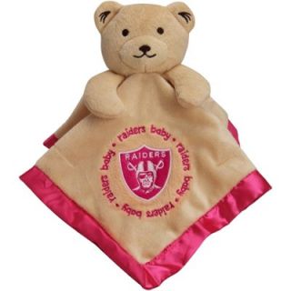 Oakland Raiders Infant Bear Security Blanket   Pink