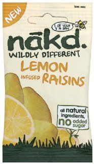 Nakd Wildly Different Lemon Infused Raisins 25 g (Pack of 18)  Raisins Produce  Grocery & Gourmet Food