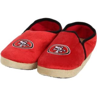 San Francisco 49ers Youth Plush Closed Back Slippers   Scarlet