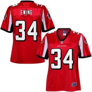 Pro Line Womens Atlanta Falcons Bradie Ewing Team Color Jersey   Red