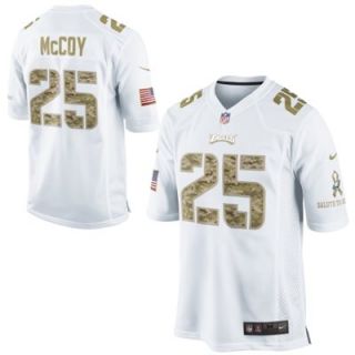 Nike LeSean McCoy Philadelphia Eagles Salute to Service Game Jersey   White