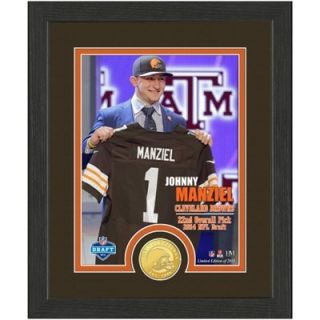 Cleveland Browns Johnny Manziel 2014 Draft Day Bronze Coin Photomint