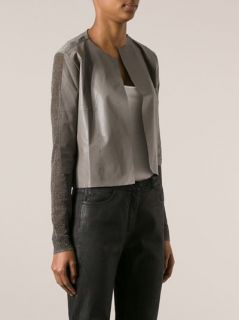 Aviù Panelled Leather Jacket