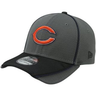 New Era Chicago Bears 39THIRTY Abrasion Flex Hat   Charcoal