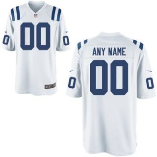 Nike Mens Indianapolis Colts Customized White Game Jersey