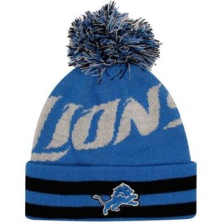 Detroit Lions Youth Vintage Cuffed Beanie   Light Blue