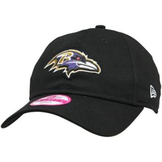 New Era Baltimore Ravens Womens Sideline 9FORTY Adjustable Hat   Black