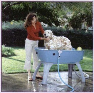Paws For Thought Booster Bath Tub for Pets, Elevates, Contains and Drains  Pet Shower And Bath Supplies 
