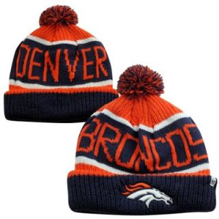 47 Brand Denver Broncos Calgary Cuffed Knit Hat   Orange/Navy Blue