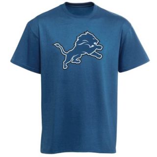 Detroit Lions Youth Team Logo T Shirt   Light Blue