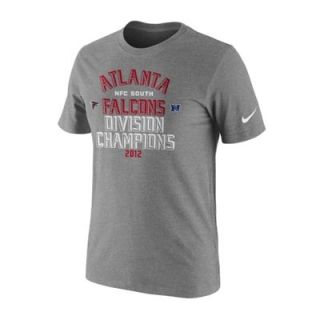 Nike Atlanta Falcons Gray 2012 NFC South Division Champions T Shirt