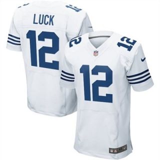 Nike Andrew Luck Indianapolis Colts Throwback Elite Jersey   White
