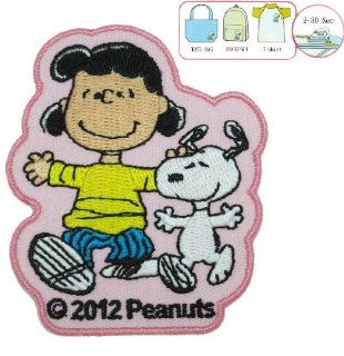 Pink Snoopy and Lucy Dancing Iron On Patch   Peanuts Gang Iron On Patches