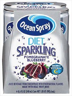 Ocean Spray Diet Sparkling Pomegranate Blueberry 8 8.4 Oz Cans  Fruit Juices  Grocery & Gourmet Food