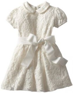 Hartstrings 2 6X Toddler Knit Lace Dress, Sugar Creme, 3T Special Occasion Dresses Clothing
