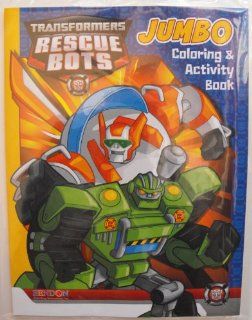 Transformers Rescue Bots 64 Page Coloring & Activity Book. Heat Sealed in a Copyrighted Labeled Sleeve. Enjoy all your favorite Autobots/Action Figures. Optimus Prime, Bumblebee, Heatwave, Chase, Blades, Boulder and more while doing the puzzles and gam