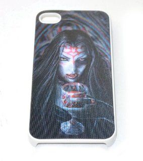 Cool 3D Effect Illusion Hologram Hard Skin Case Cover For Iphone 4 4S   Horrific Girl   Gifts for Dads Cell Phones & Accessories