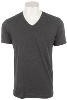 Volcom Men's Solid Heather Short Sleeve V Neck T Shirt Clothing